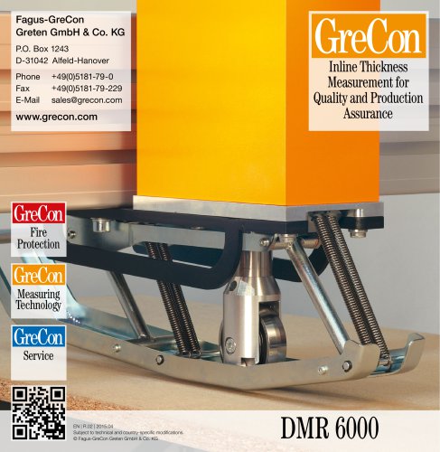 DMR 6000 -Inline Thickness Measurement for Quality and Production Assurance