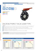 ESLON BUTTERFLY VALVE LEVER TYPE-1