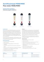 Flow meter M335/M350-2