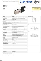 Solenoid valve with combined 3/2 or 5/2 way function, G 1/2"-1