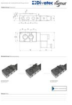 Solenoid valve with combined 3/2 or 5/2 way function, G 1/2"-2