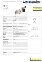 Solenoid valve with combined 3/2 or 5/2 way function, G 1/2"-3