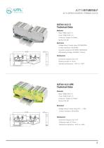 JUT14 Direct Push-in DIN rain terminal blocks series-2