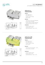 JUT14 Direct Push-in DIN rain terminal blocks series-3