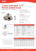 3 ways ball valve “L/T” Nickel-plated brass-1