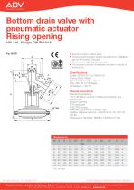 Bottom drain valve with pneumatic actuator Rising opening-1