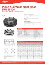 Plane & circular sight glass DIN 28120-1