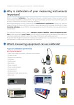 CALIBRATION OF ELECTRICAL MEASUREMENT EQUIPMENT CALIBRATION LABORATORY-2