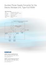 KONCAR-Auxiliary Power Supply Converter for the Electric Multiple Unit, Type PJUT_EMV - 2