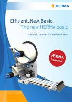 Efficient. New. Basic. The new HERMA basic - 1