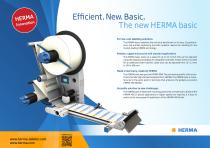 Efficient. New. Basic. The new HERMA basic - 2