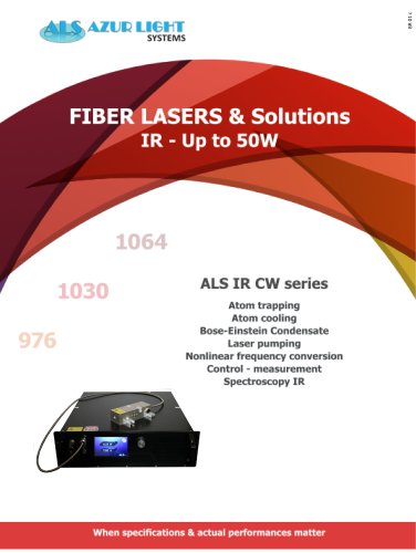 HIGH POWER INFRARED SINGLE MODE FIBER LASERS