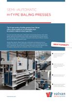 Semi –automatic H-type baling presses-1