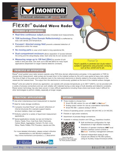 Flexar Guided Wave Radar Product Sheet