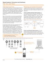 Signal Transmitters, Isolators and Converters - 4