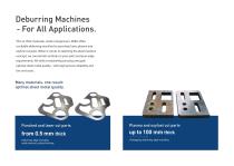 Overview deburring machines by ARKU - 2