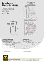 Melting tilting furnace ROL 400 - 2