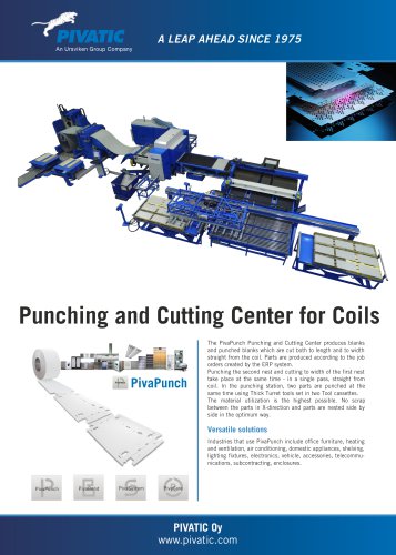 Punching and Cutting Center for Coils, Bending Center