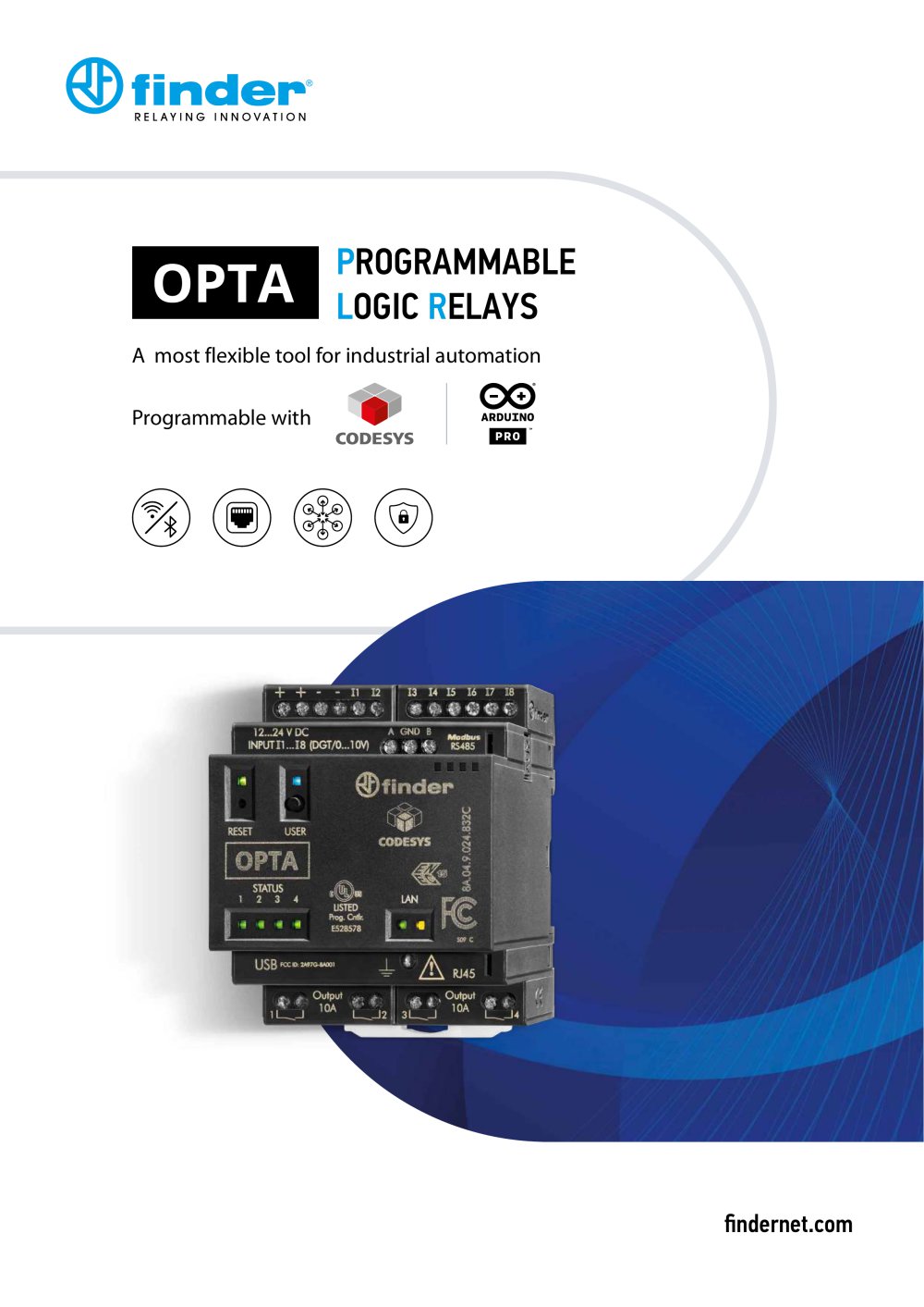 OPTA - PLR Programmable Logic Relays - 8A Series - FINDER S.p.A. con unico socio