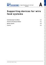 Supporting devices for wire feed systems-1