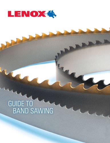 lenox guide to band sawing