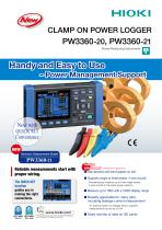 Hioki PW3360-20/-21 Clamp On Power Logger - 1