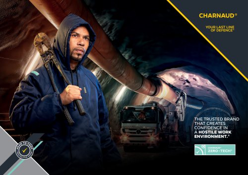 CHARNAUD® ZERO-TECH® GARMENTS PROTECT AND ENHANCE WORKER’S PERFORMANCE IN COLD CONDITIONS. FLAME RESISTANT OUTER SHELL WITH A QUILTED AND WATERPROOF LINER.