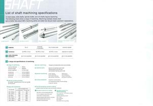 LEAFLET OF SHAFT DRAWINGS - 9