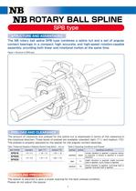 ROTARY BALL SPLINE SPB type - 2