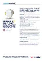 RESPAIR P2 FOLD FLAT DISPOSABLE RESPIRATOR-1