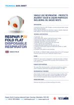RESPAIR P3V FOLD FLAT DISPOSABLE RESPIRATOR-1