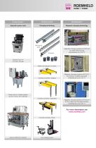 PROGRAM SUMMARY Die clamping and changing systems - 4