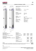 Indication rails: Data sheet summary - 5