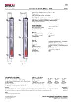 Indication rails: Data sheet summary - 7