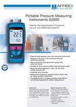 Portable Pressure Measuring Instruments S2600 - 1