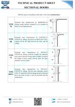 SECTIONAL DOORS - TECHNICAL PRODUCT SHEET - 2