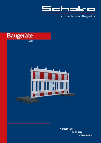 Bauger&auml;te VIII