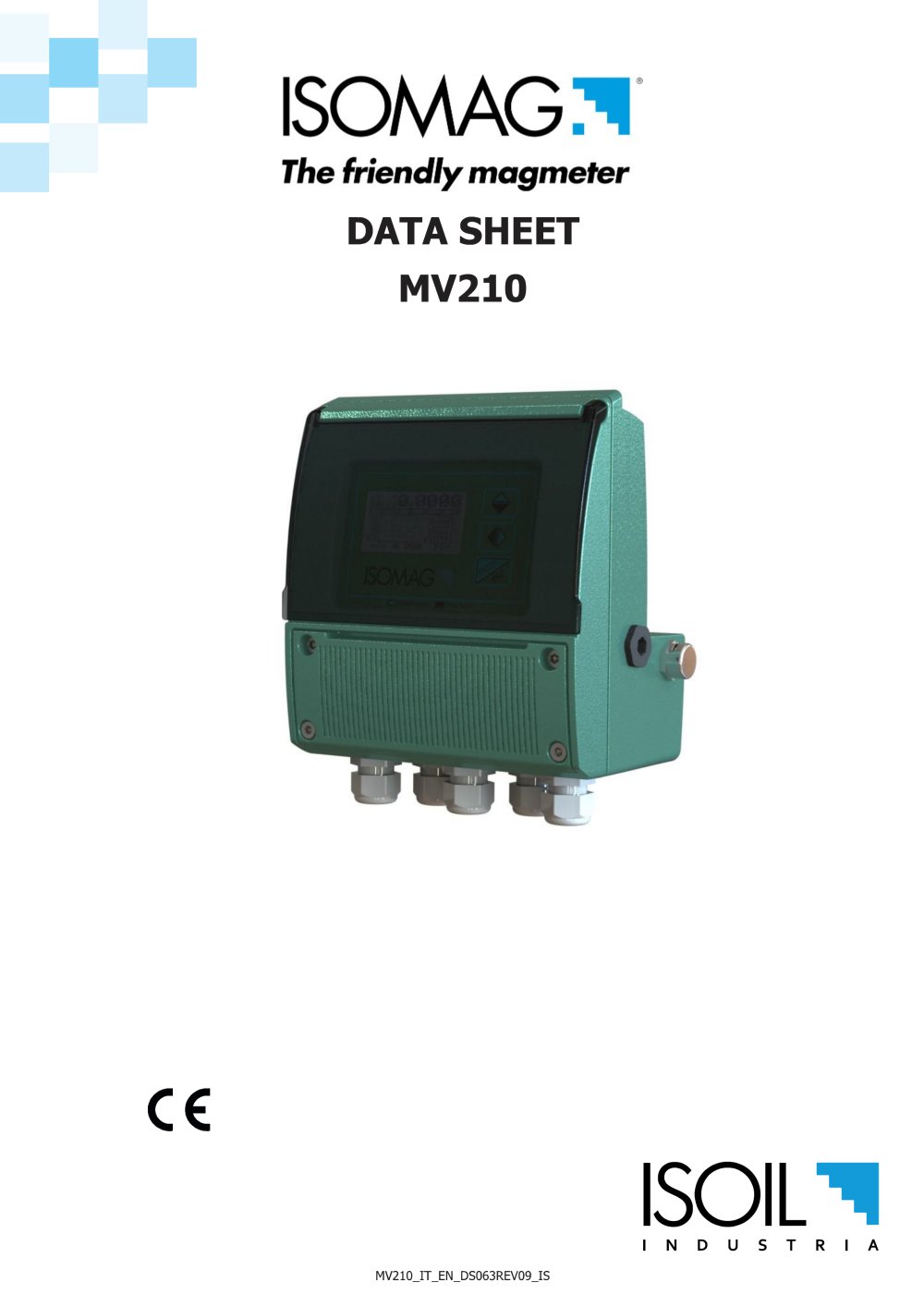 ISOMAG MV210 converter for electromagnetic flow meters - ISOIL Industria Spa