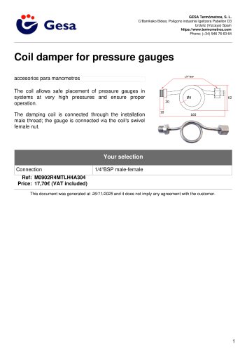 Coil damper
