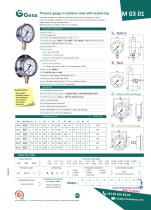 Pressure gauge with plastic case-3