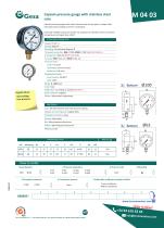 Pressure gauge with plastic case-7