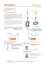 Galvatherm - Flat immersion heater - Type B-1