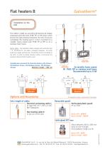 Galvatherm - Flat immersion heater - Type B-1
