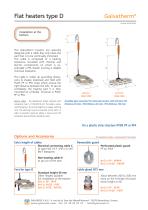 Galvatherm - Flat immersion heater - Type D