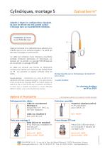 Galvatherm - Thermoplongeur cylindrique - Type S-1