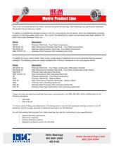 Metric Product Line - 1