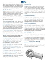 Rod Ends, Sphericals, Rolling Element Bearings - 2