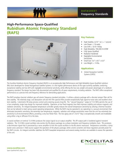 Rubidium Atomic Frequency Standard (RAFS)