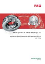 Axial Spherical - Roller Bearings E1 Higher cost-effectiveness and operational reliability with X-life - 1