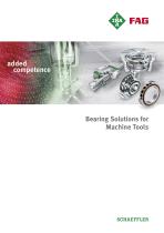 Bearing Solutions for  Machine Tools - 1